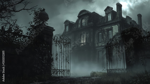 A Victorian Mansion In The Dark Aesthetics