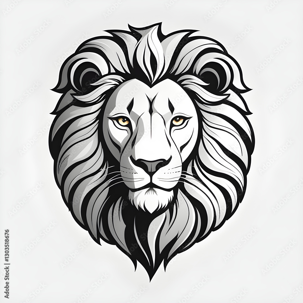 Obraz premium mascot logo lion head vector