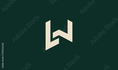 LW monogram logo design 
