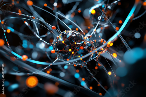 Obraz na płótnie Electronic circuit board, digital background perfect for tech processes, neural networks, artificial intelligence, data transfer and encryption w salonie