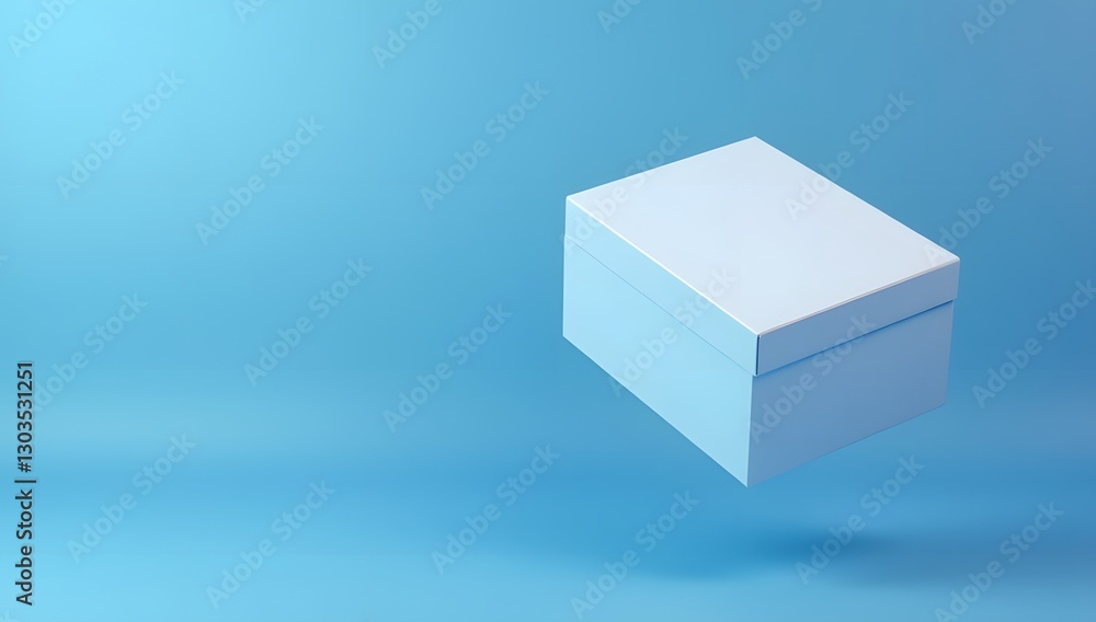 Mockup white box isolated on white background Mockup white box isolated on white background