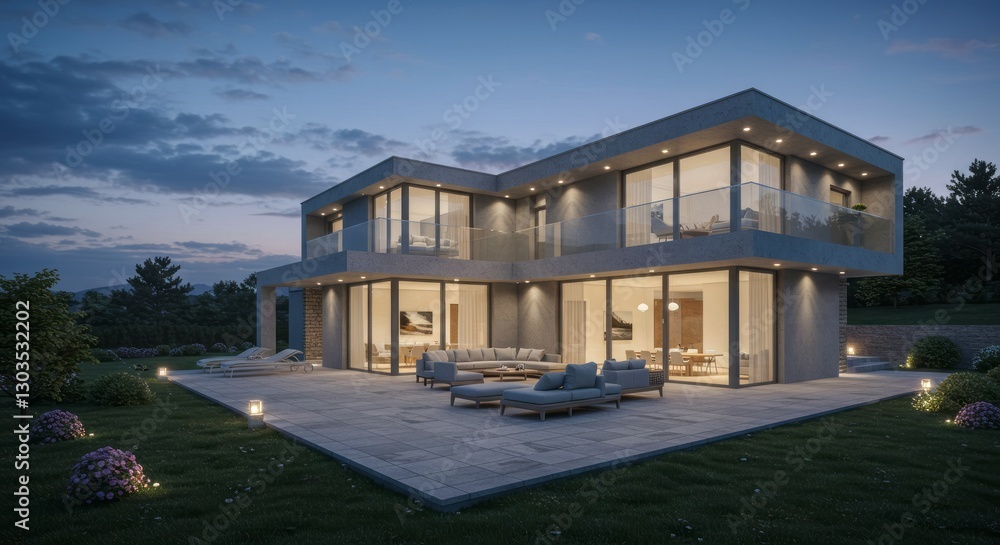 Fototapeta premium house on the hill
