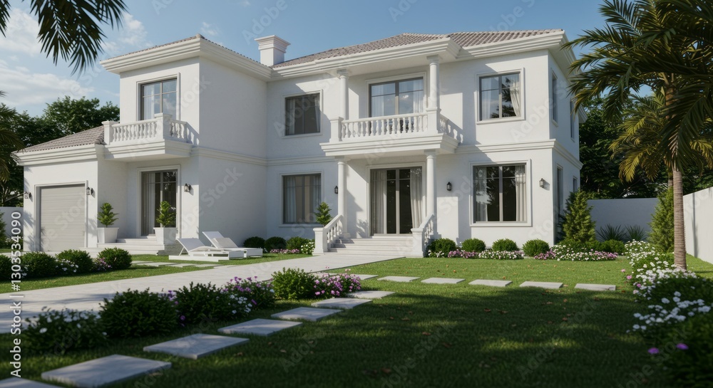 Fototapeta premium house on the hill