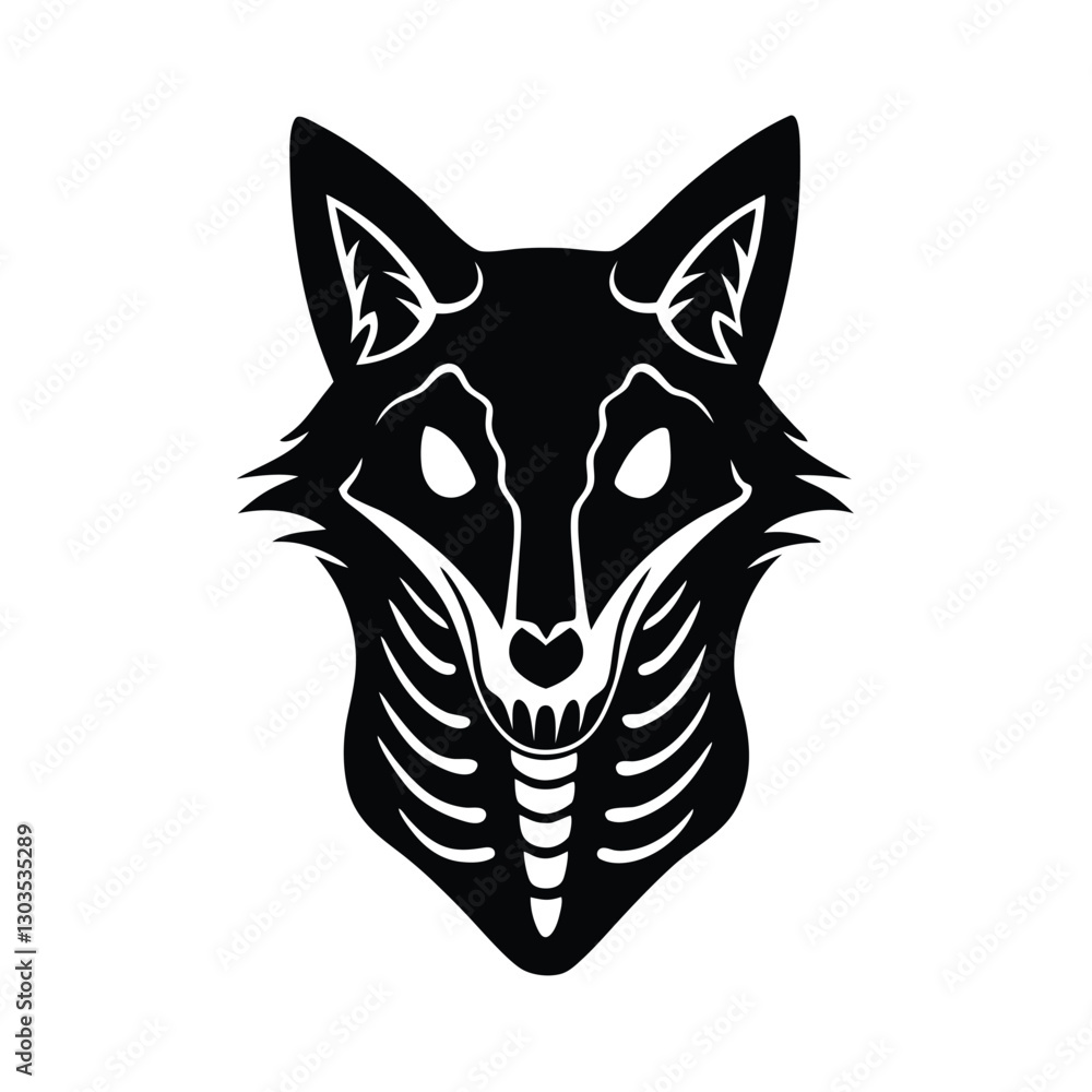 Fototapeta premium wolf head vector illustration