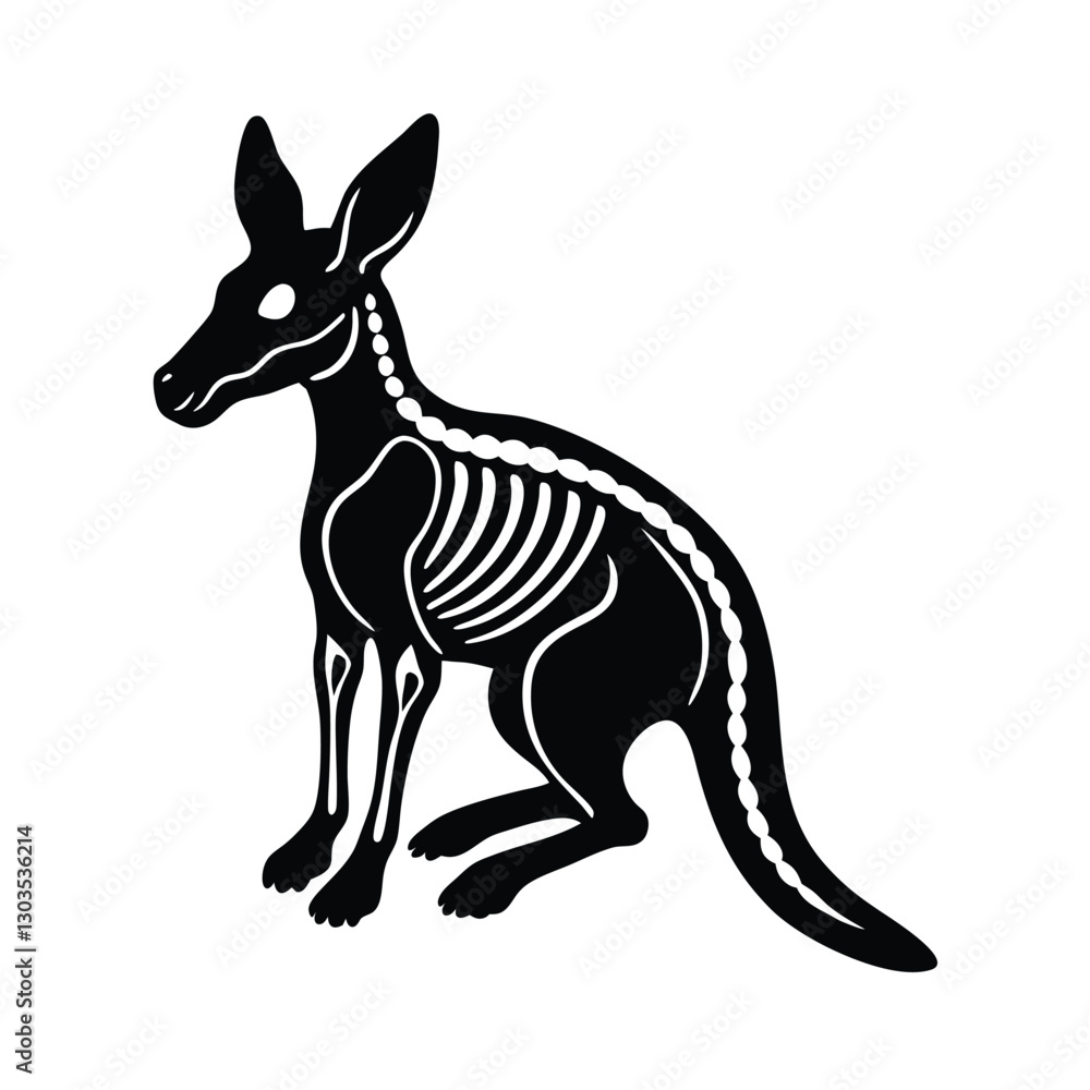 Obraz premium kangaroo vector illustration