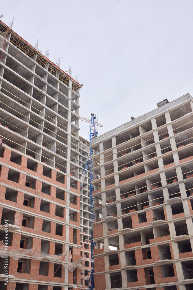 Urban Construction A Modern Building is Under Development in the Cityscape Area Nearby Urban Construction A Modern Building is Under Development in the Cityscape Area Nearby