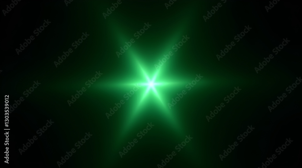 custom made wallpaper toronto digitalGreen Starburst Flare on Black Background - Bright Glowing Light Effect - Vivid Image