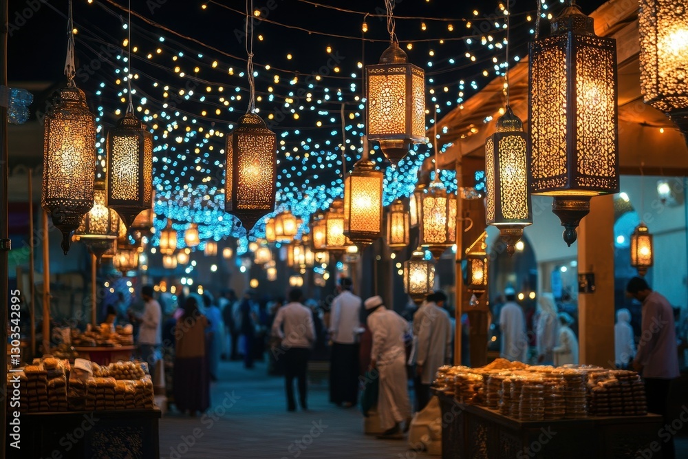 Fototapeta premium Street market at night