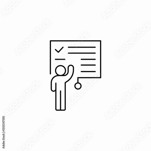 roll board essay icon sign vector