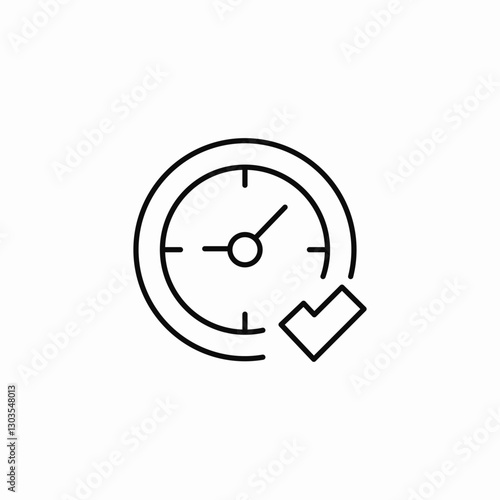 time set icon sign vector