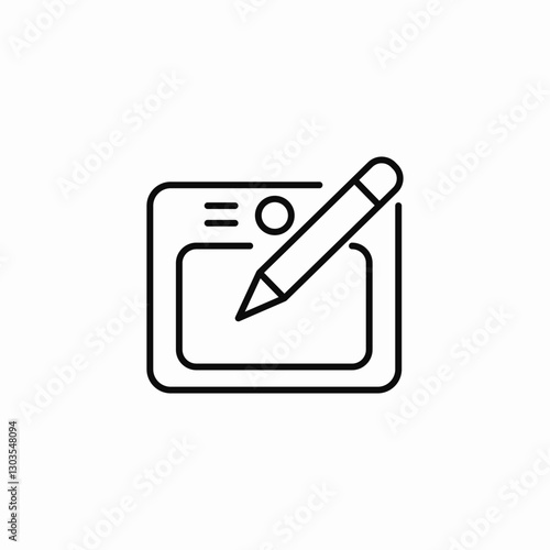 write pad icon sign vector