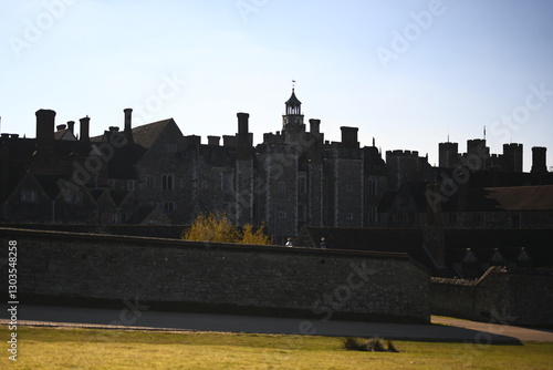 old estate building silhouette 