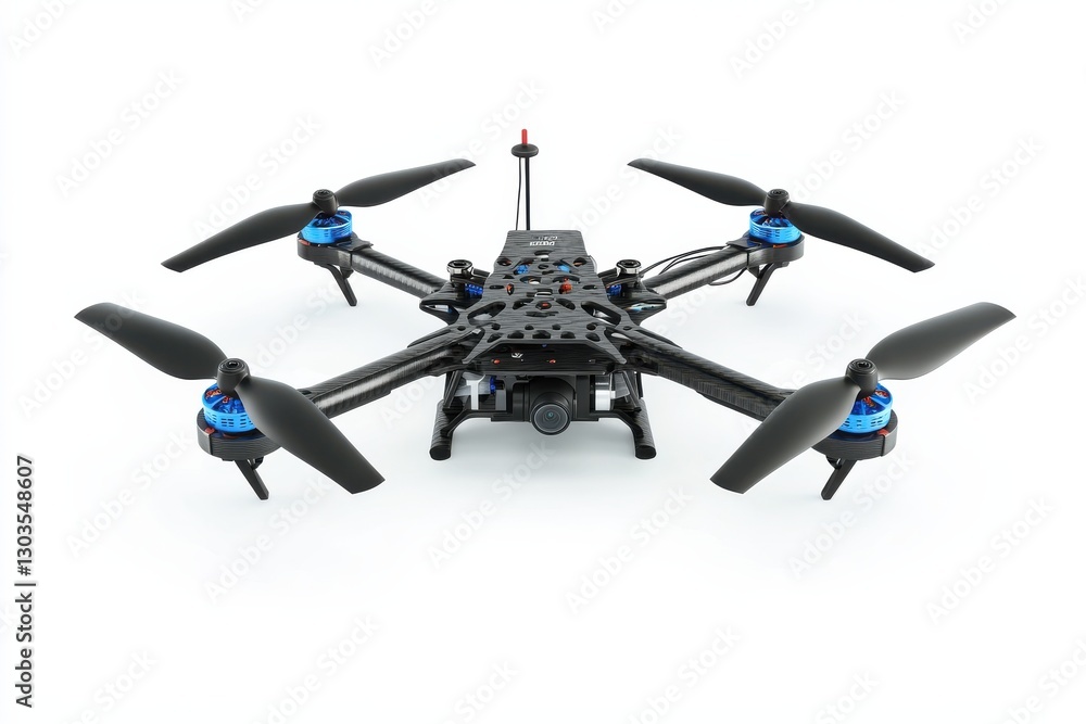 Exploring the skies with a high-tech drone during a bright afternoon flight session isolated on transparent background Exploring the skies with a high-tech drone during a bright afternoon flight session isolated on transparent background