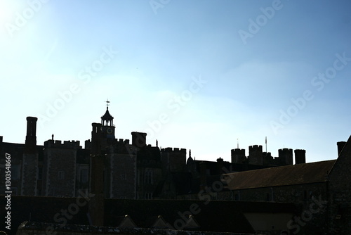 old estate building silhouette 