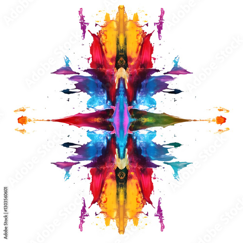 colorful watercolor splashes