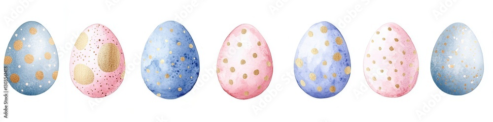 Easter Eggs: A delightful collection of decorated Easter eggs, each with a unique pastel hue and intricate design, perfect for spring celebrations and festive decorations. Easter Eggs: A delightful collection of decorated Easter eggs, each with a unique pastel hue and intricate design, perfect for spring celebrations and festive decorations.