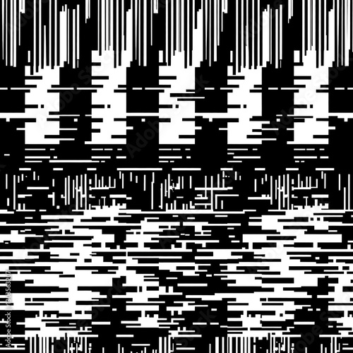 Abstract Black and White Pattern: A captivating, geometric black and white pattern of vertical and horizontal lines, creating a modern and dynamic visual texture.