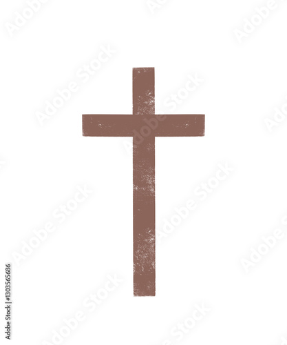 cross on white background