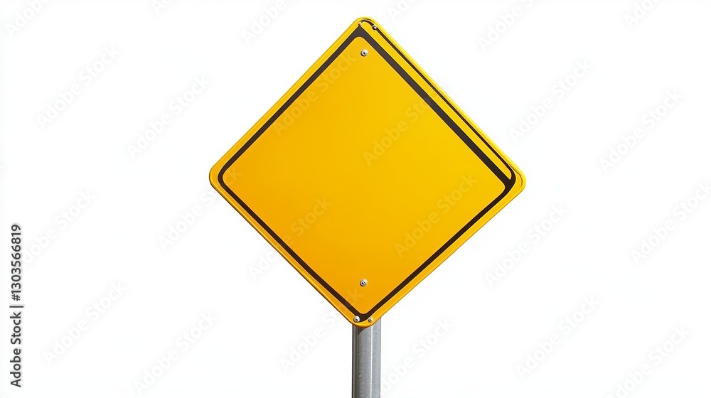 Yellow Road Warning Sign with Clipping Path
Yellow Road Warning Sign with Clipping Path