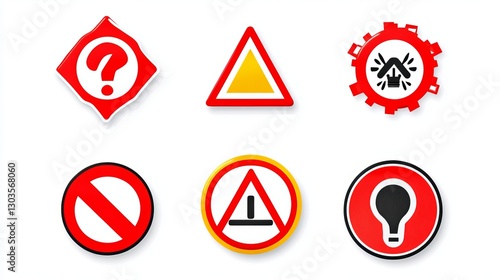 Free Download Attention Hazard Warning Icon Set
 - GFXLoad