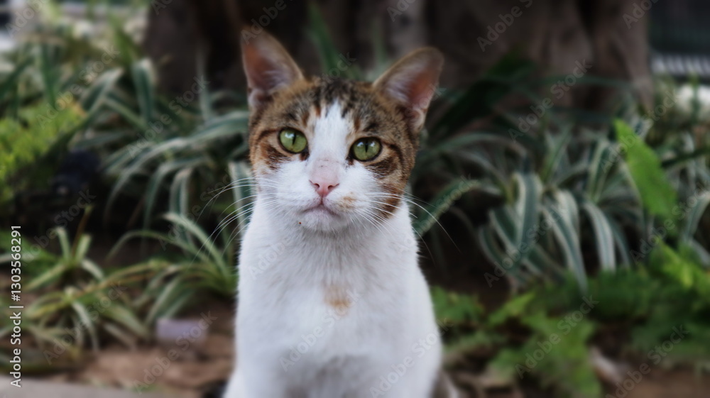 cat in the garden cat in the garden