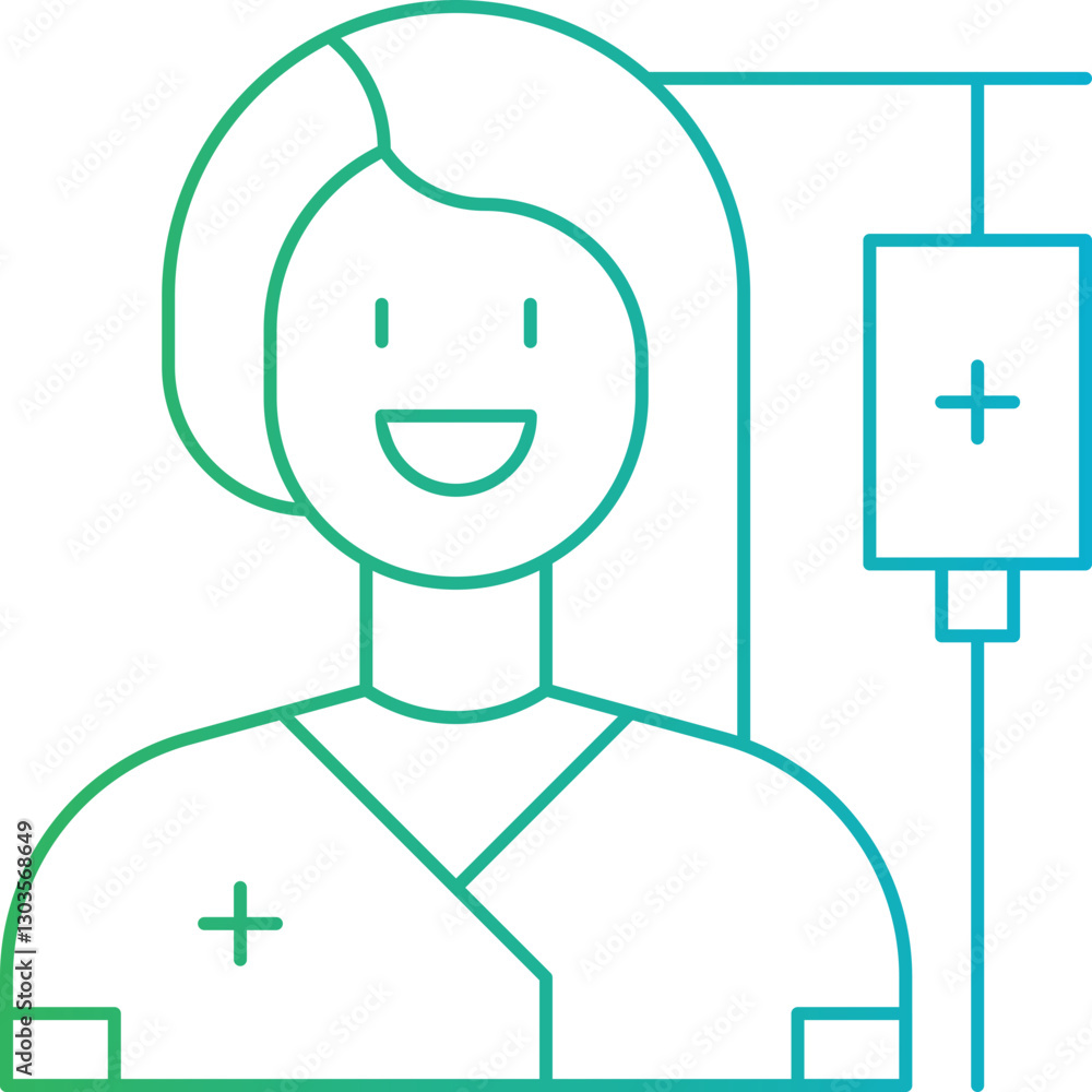 Female Patient single vector icon illustration Female Patient single vector icon illustration
