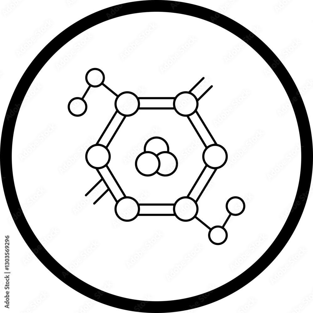 Molecules single vector icon illustration Molecules single vector icon illustration