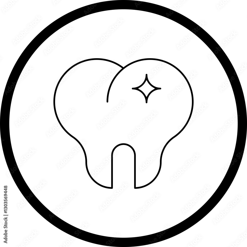 Teeth single vector icon illustration Teeth single vector icon illustration