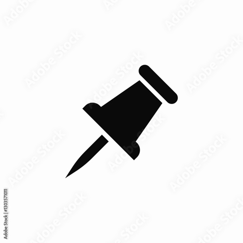 notes pin icon sign vector