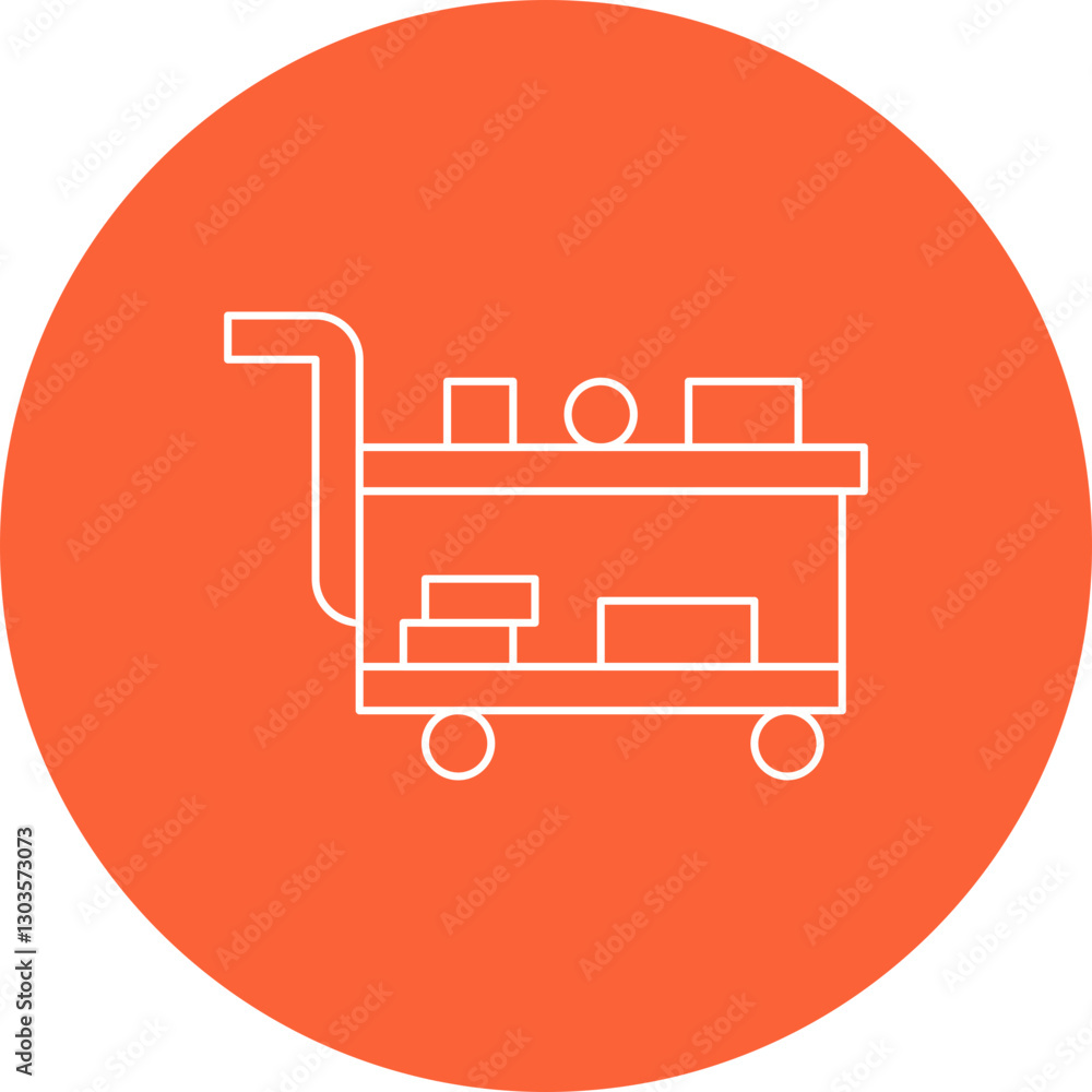 Medical Cart single vector icon illustration Medical Cart single vector icon illustration