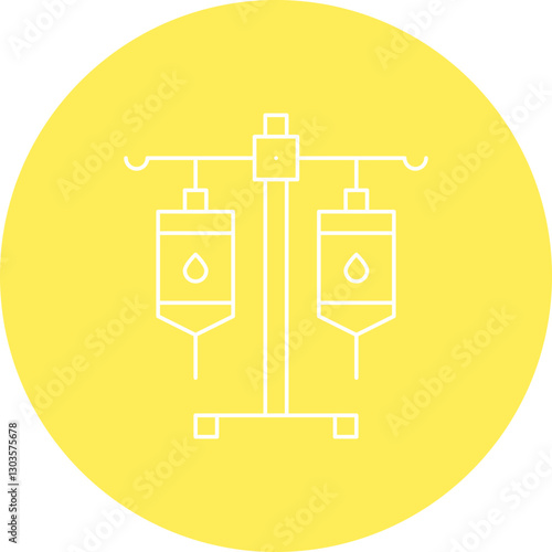 Drip Stand single vector icon illustration