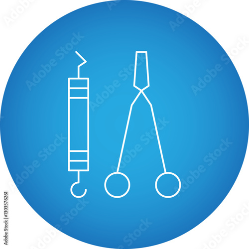 Dentist Tool I single vector icon illustration