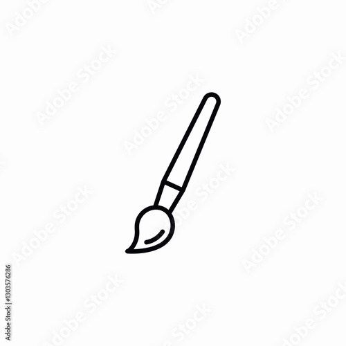 art brush icon sign vector