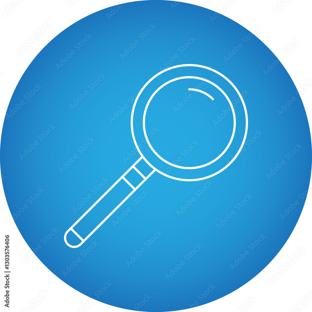 Magnifying glass single vector icon illustration Magnifying glass single vector icon illustration