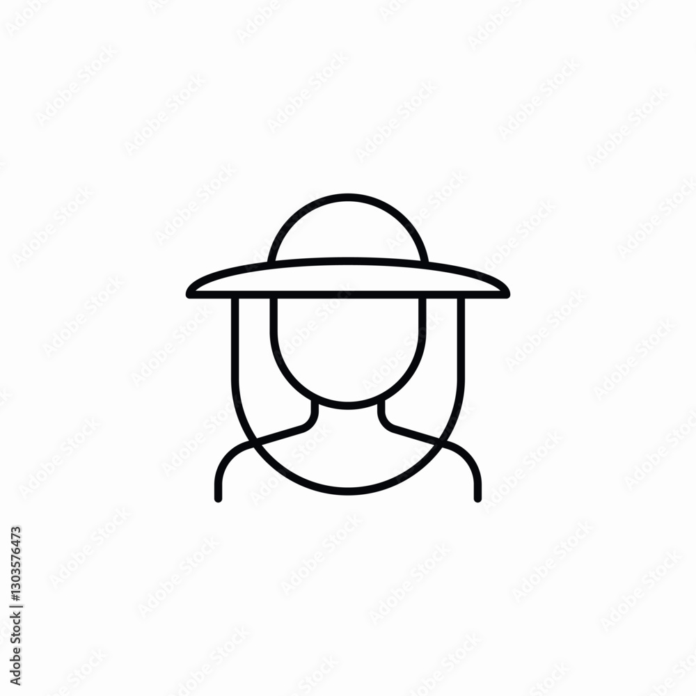 beekeeper work icon sign vector beekeeper work icon sign vector