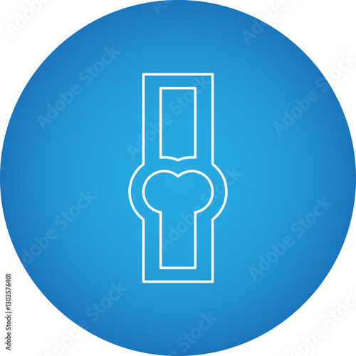 Joint single vector icon illustration