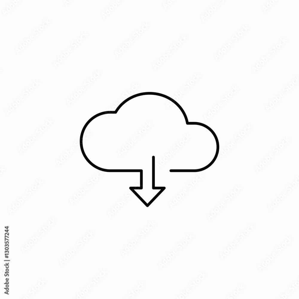 download cloud system icon sign vector download cloud system icon sign vector