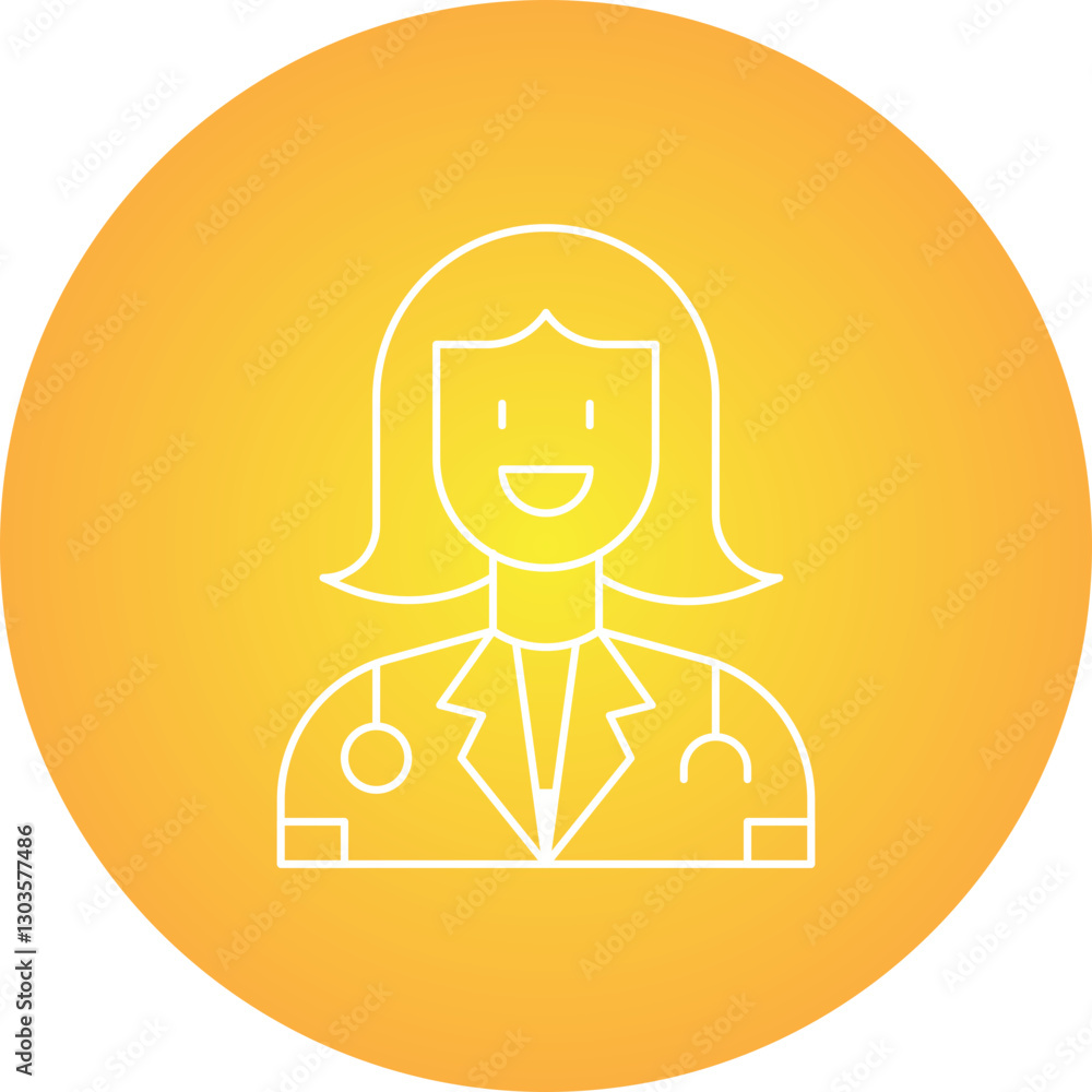 Doctors single vector icon illustration Doctors single vector icon illustration