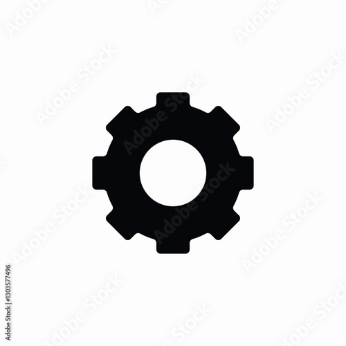 gear fix icon sign vector