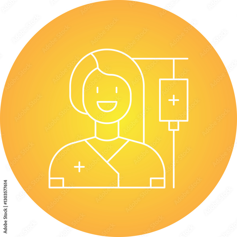 Female Patient single vector icon illustration Female Patient single vector icon illustration