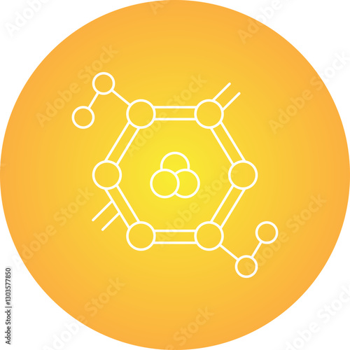 Molecules single vector icon illustration