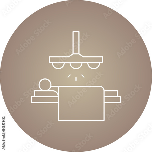 Operating Room Light single vector icon illustration