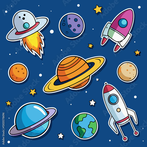 space stickers for kids