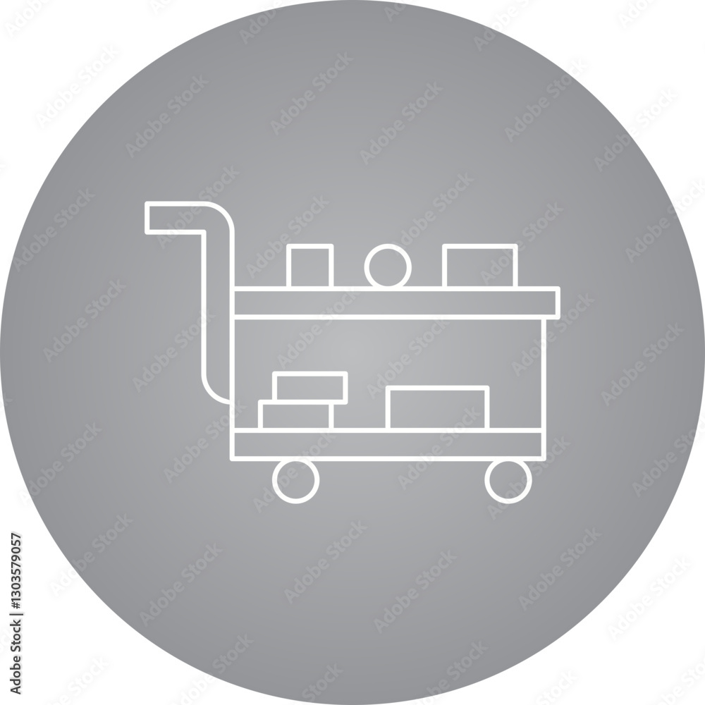 Medical Cart single vector icon illustration Medical Cart single vector icon illustration