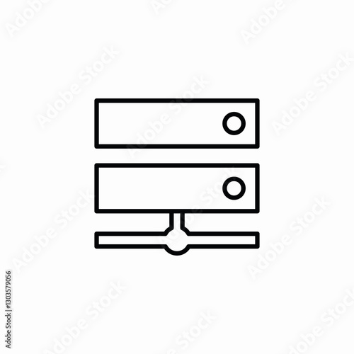 server connect icon sign vector