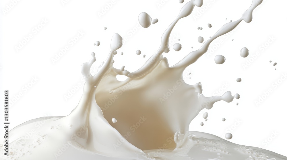 Milk Splash Creamy White Liquid Collision, Drops and Splashes, Dairy , Fluid Milk Splash Creamy White Liquid Collision, Drops and Splashes, Dairy , Fluid