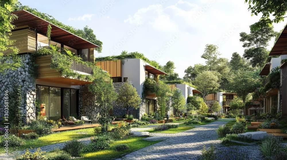 Lush Green Retreat Stone and Wood Villas Blended with Nature, Architecture , Eco-living Lush Green Retreat Stone and Wood Villas Blended with Nature, Architecture , Eco-living