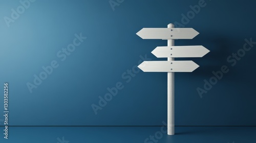 Directional Signpost on Blue, Choice , Options