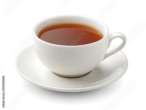 Wallpaper Mural Tea cup on saucer, simple background for relaxation Torontodigital.ca