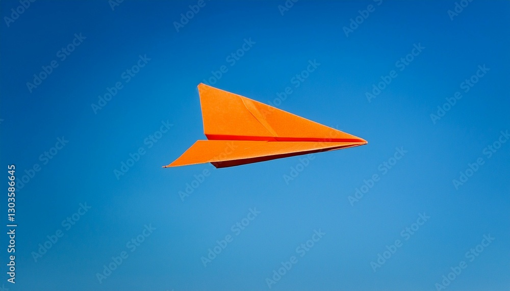 Naklejka premium paper airplane flying